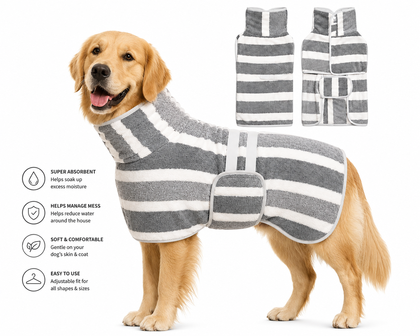 FURORA™ Super Absorbent Dog Drying Coat