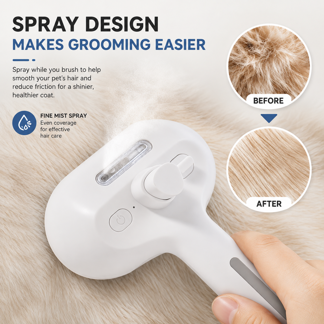 FURORA™ Steam Grooming Brush
