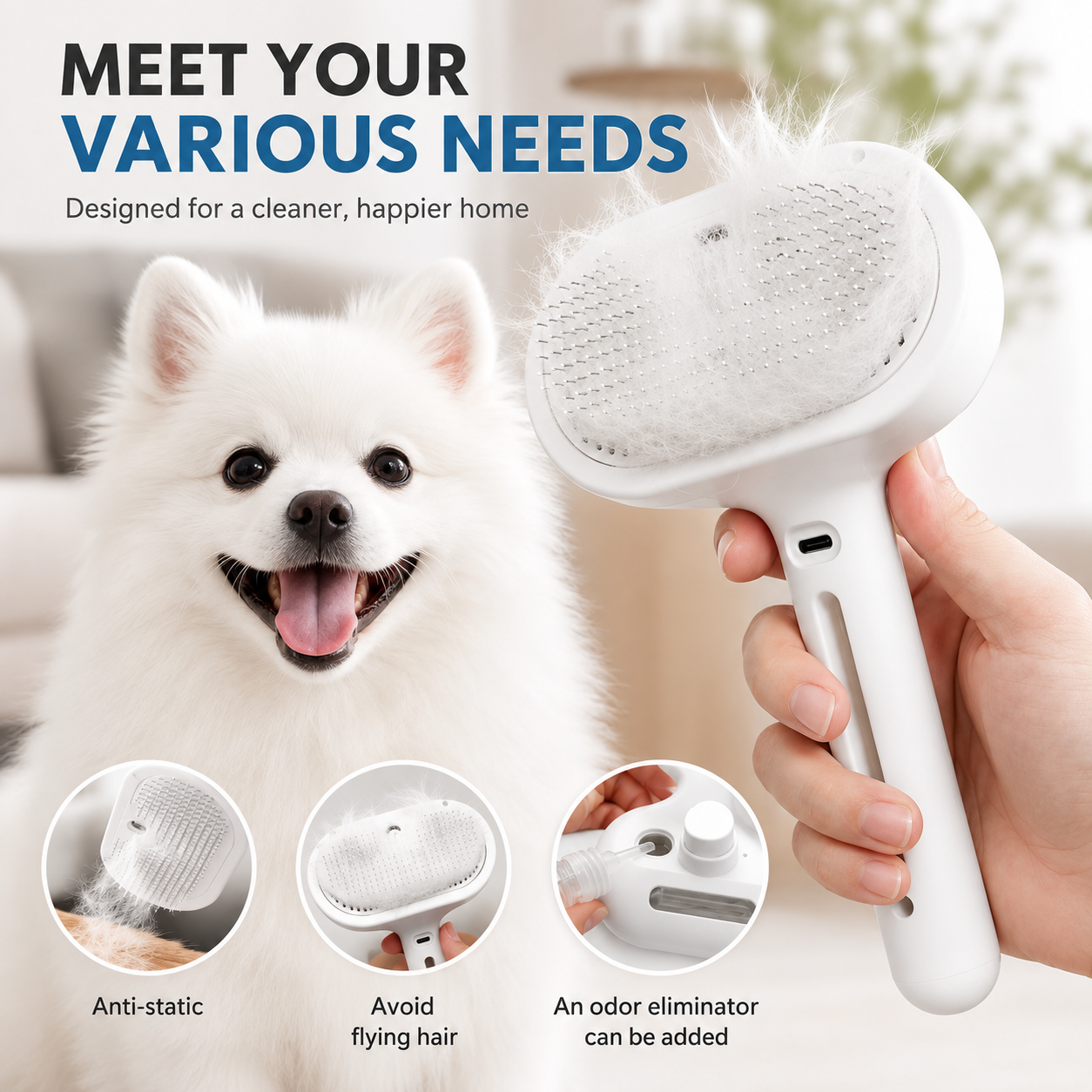 FURORA™ Steam Grooming Brush