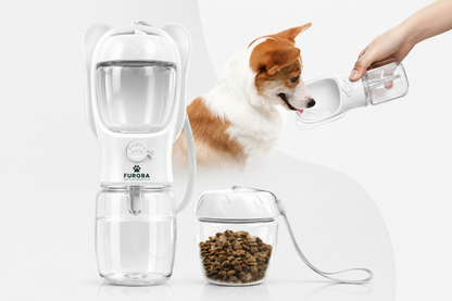 FURORA™ Portable Dog Water Bottle & Food Container