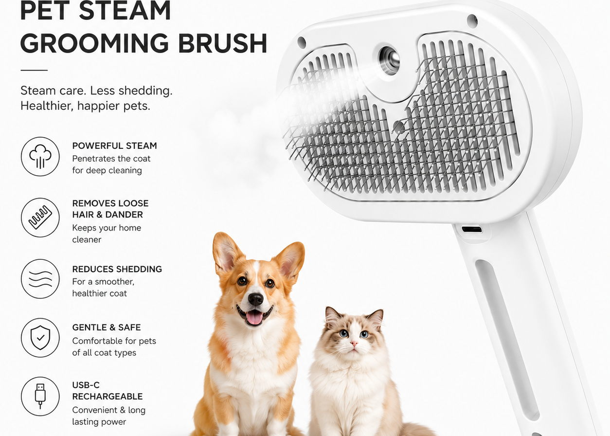 FURORA™ Steam Grooming Brush